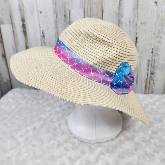 O'rageous Mermaid Floppy Sunhat Natural Size OS - Picture 2 of 10